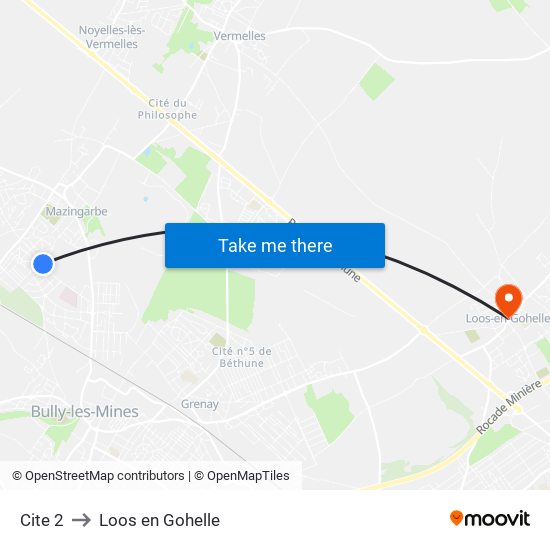 Cite 2 to Loos en Gohelle map