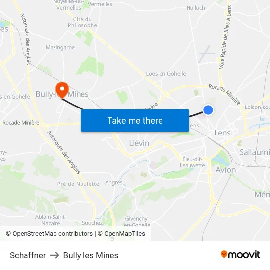 Schaffner to Bully les Mines map