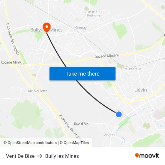 Vent De Bise to Bully les Mines map