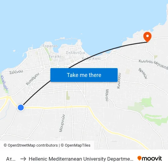 Atlas to Hellenic Mediterranean University Department of Chania map