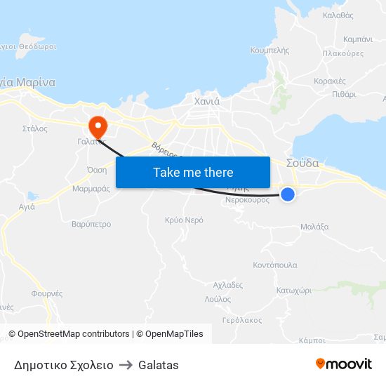 Δημοτικο Σχολειο to Galatas map