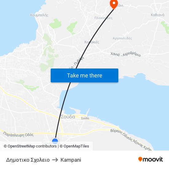 Δημοτικο Σχολειο to Kampani map