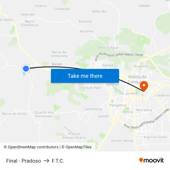 Final - Pradoso to F.T.C. map