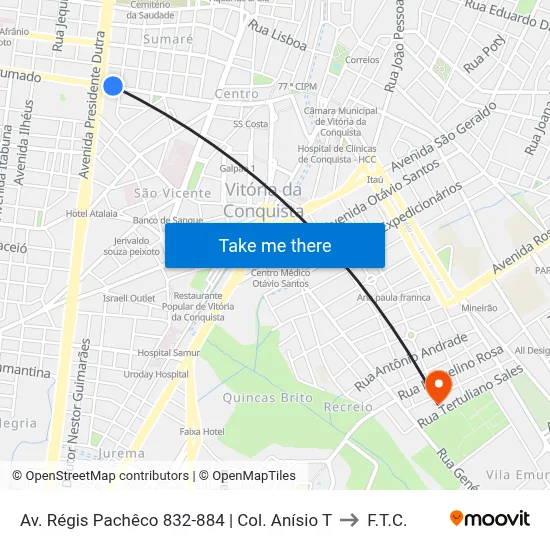 Av. Régis Pachêco 832-884 | Col. Anísio T to F.T.C. map