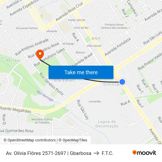 Av. Olívia Flôres 2571-2697 | Gbarbosa to F.T.C. map