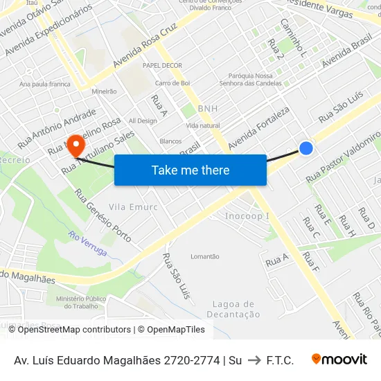 Av. Luís Eduardo Magalhães 2720-2774 | Su to F.T.C. map
