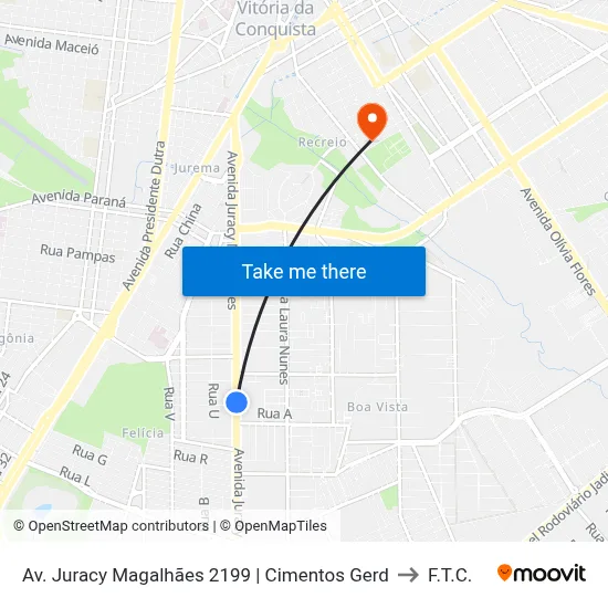 Av. Juracy Magalhães 2199 | Cimentos Gerd to F.T.C. map