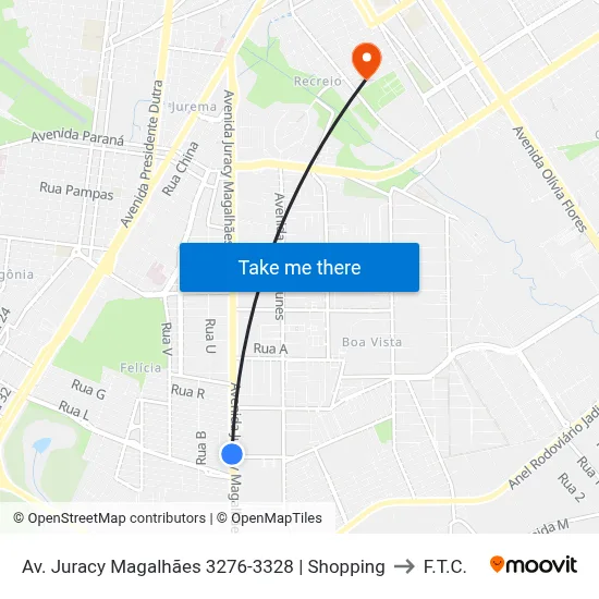 Av. Juracy Magalhães 3276-3328 | Shopping to F.T.C. map
