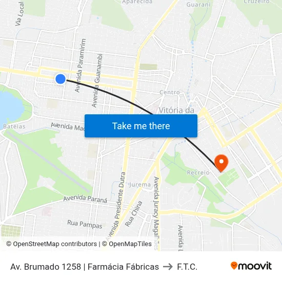 Av. Brumado 1258 | Farmácia Fábricas to F.T.C. map