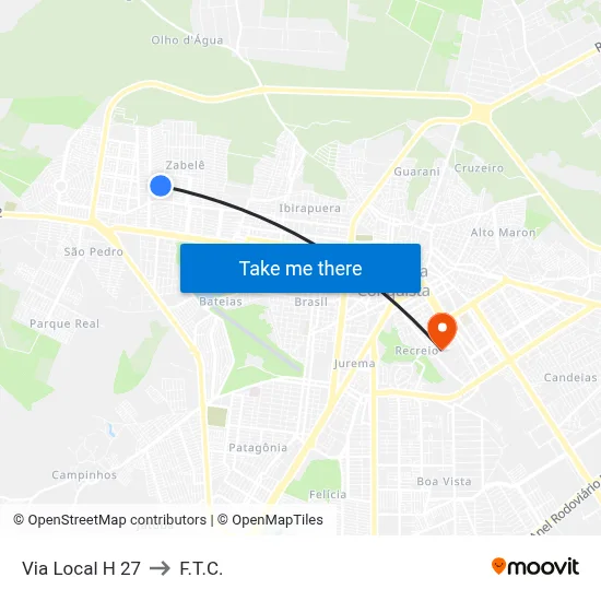 Via Local H 27 to F.T.C. map