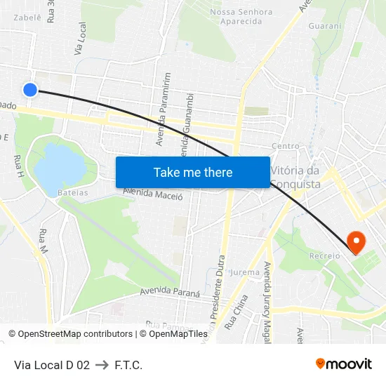 Via Local D 02 to F.T.C. map
