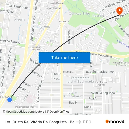 Lot. Cristo Rei Vitória Da Conquista - Ba to F.T.C. map