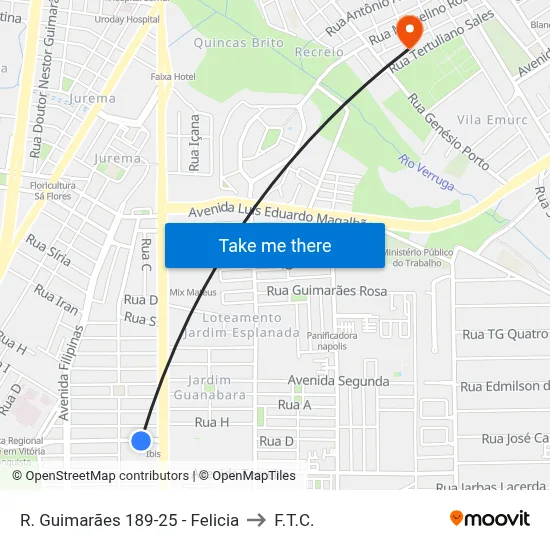 R. Guimarães 189-25 - Felicia to F.T.C. map