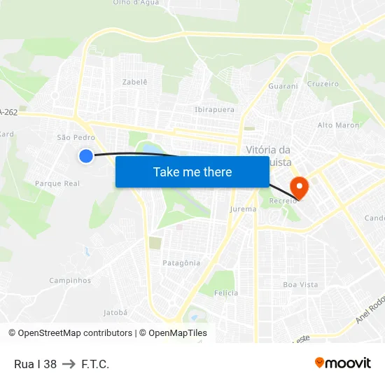 Rua I 38 to F.T.C. map