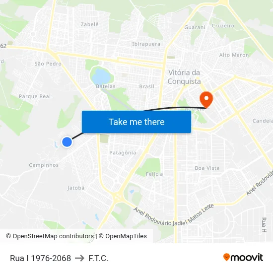 Rua I 1976-2068 to F.T.C. map