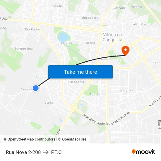 Rua Nova 2-208 to F.T.C. map