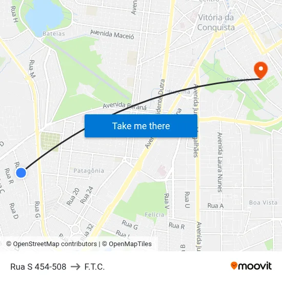 Rua S 454-508 to F.T.C. map