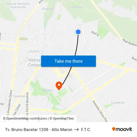 Tv. Bruno Bacelar 1208 - Alto Maron to F.T.C. map