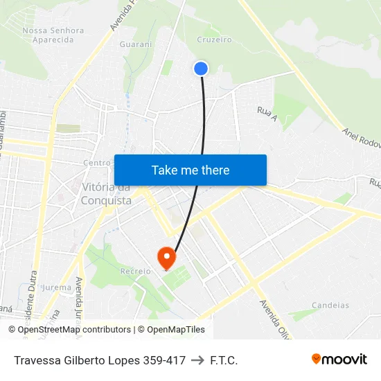 Travessa Gilberto Lopes 359-417 to F.T.C. map