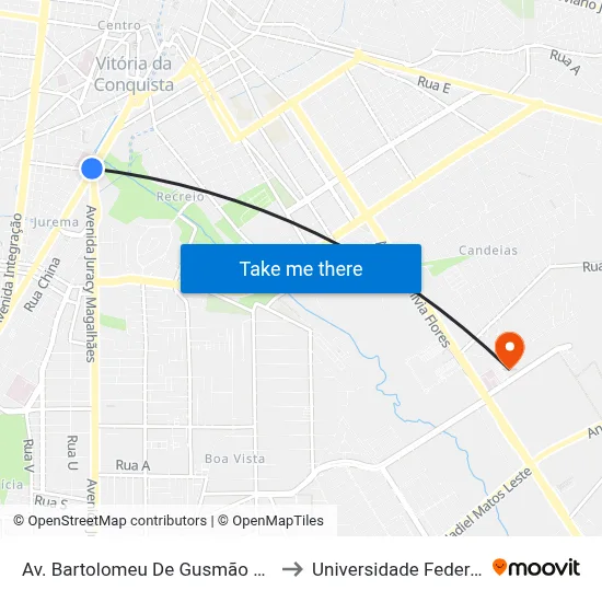 Av. Bartolomeu De Gusmão 480 | Ambulatóri to Universidade Federal Da Bahia map