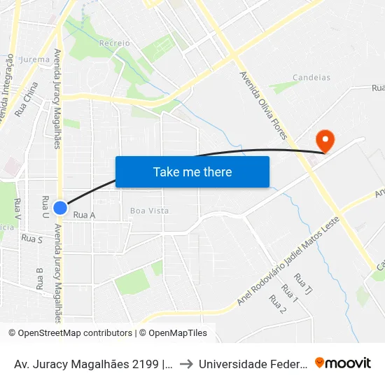 Av. Juracy Magalhães 2199 | Cimentos Gerd to Universidade Federal Da Bahia map