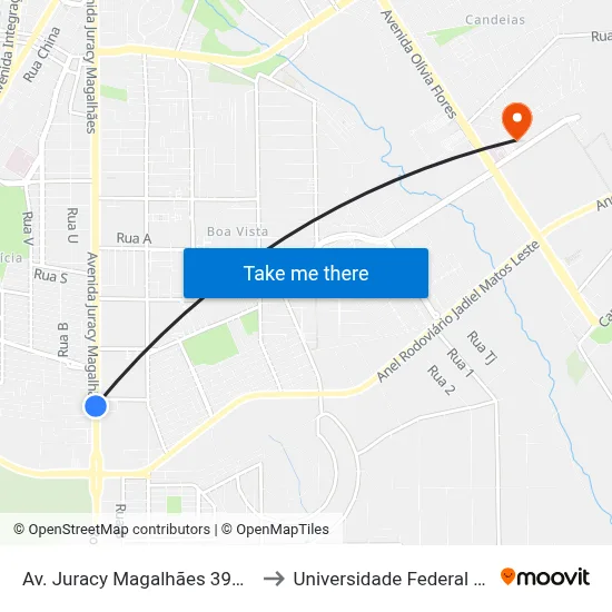Av. Juracy Magalhães 3900 | Havan to Universidade Federal Da Bahia map