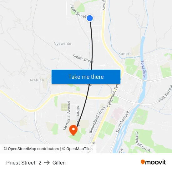 Priest Streetr 2 to Gillen map