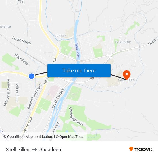 Shell Gillen to Sadadeen map