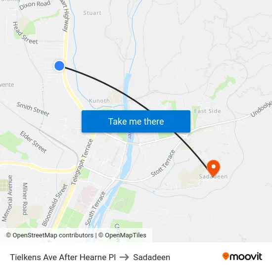 Tielkens Ave After Hearne Pl to Sadadeen map