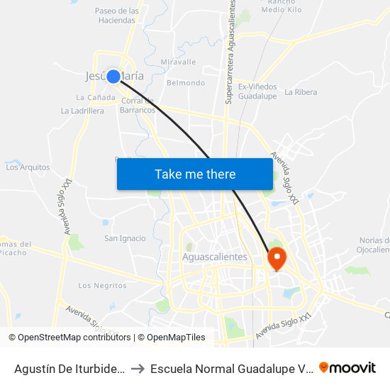 Agustín De Iturbide, 404 to Escuela Normal Guadalupe Victoria map
