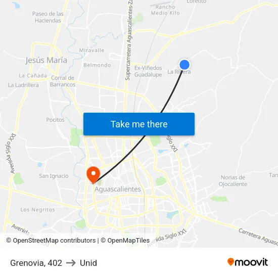Grenovia, 402 to Unid map