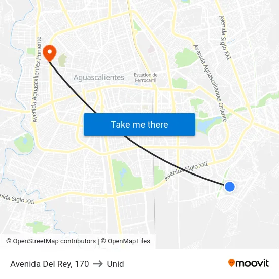 Avenida Del Rey, 170 to Unid map