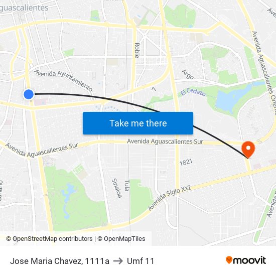 Jose Maria Chavez, 1111a to Umf 11 map