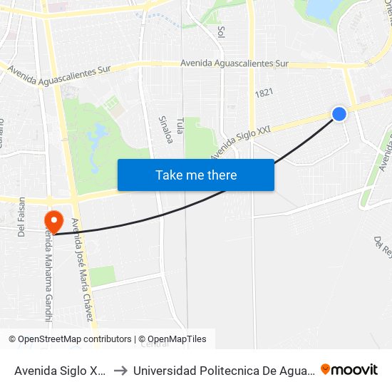 Avenida Siglo Xxi, 508 to Universidad Politecnica De Aguascalientes map