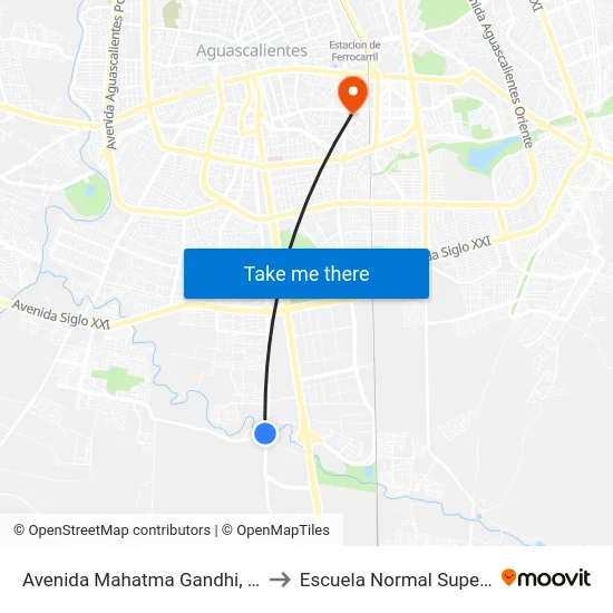 Avenida Mahatma Gandhi, 906 to Escuela Normal Superior map