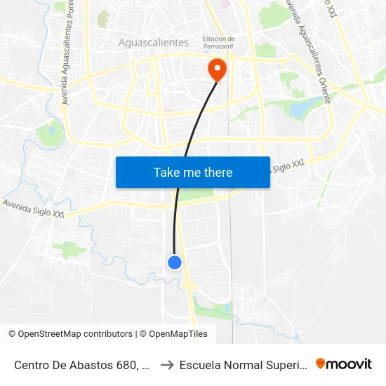 Centro De Abastos 680, 46 to Escuela Normal Superior map