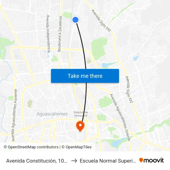 Avenida Constitución, 1029 to Escuela Normal Superior map