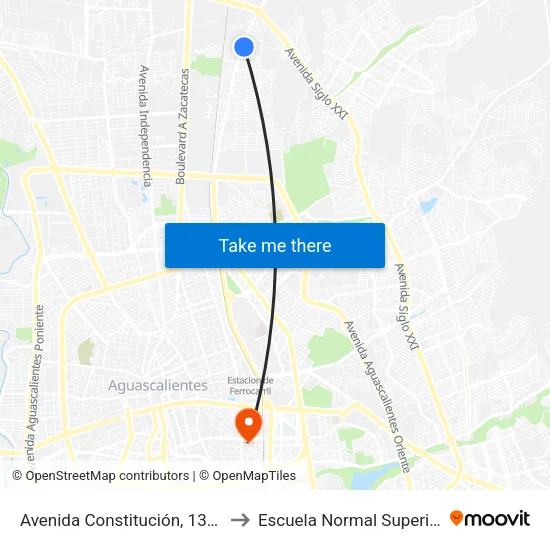 Avenida Constitución, 1318 to Escuela Normal Superior map