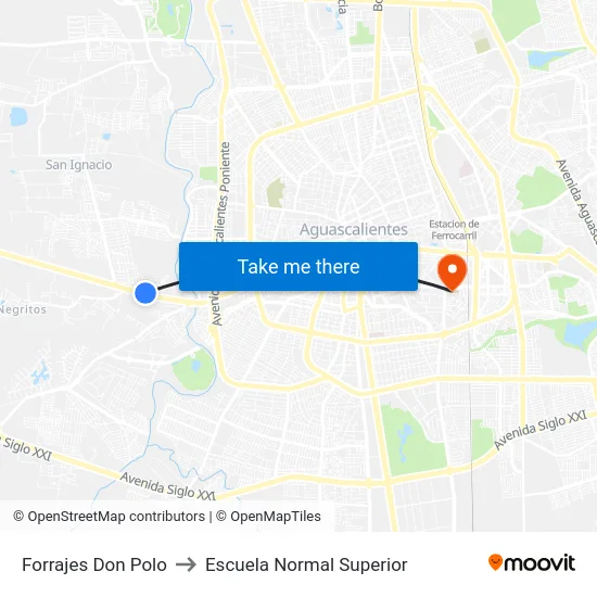 Forrajes Don Polo to Escuela Normal Superior map