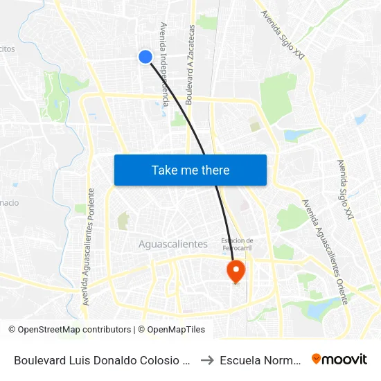 Boulevard Luis Donaldo Colosio Murrieta, 1722(722) to Escuela Normal Superior map