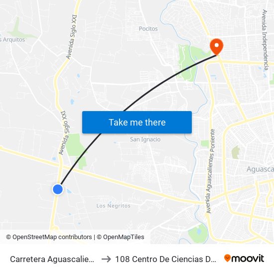 Carretera Aguascalientes-Villa Hidalgo, 15 to 108 Centro De Ciencias Del Diseño Y Construcción map