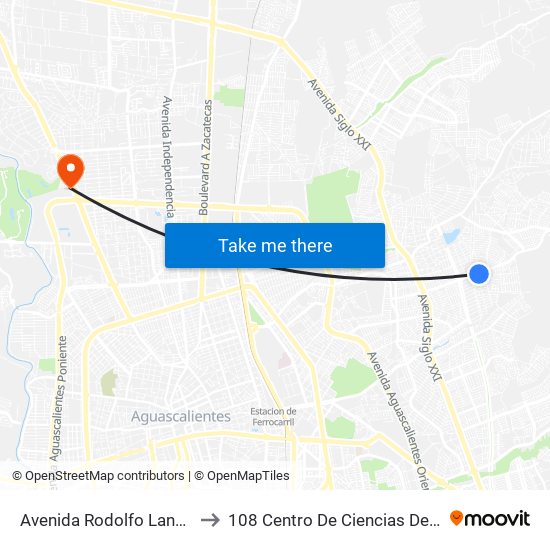 Avenida Rodolfo Landeros Gallegos, 107 to 108 Centro De Ciencias Del Diseño Y Construcción map