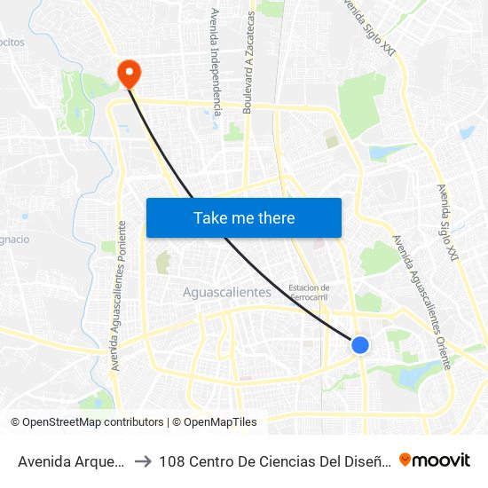 Avenida Arqueros, 102c to 108 Centro De Ciencias Del Diseño Y Construcción map