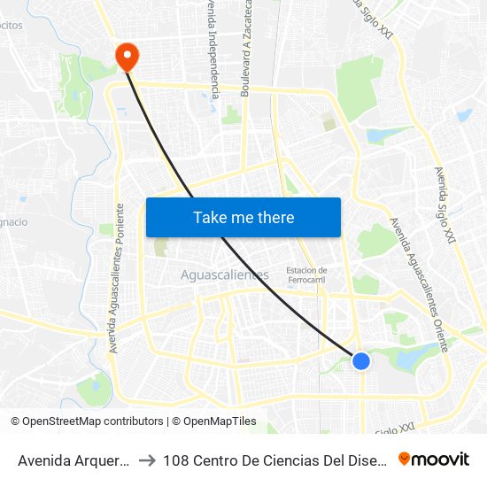 Avenida Arqueros, Sn(Ct) to 108 Centro De Ciencias Del Diseño Y Construcción map