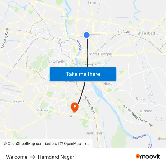 Welcome to Hamdard Nagar map