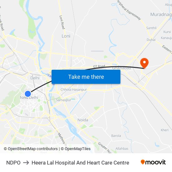 NDPO to Heera Lal Hospital And Heart Care Centre map