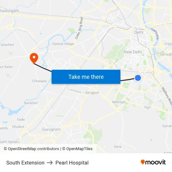 South Extension to Pearl Hospital map