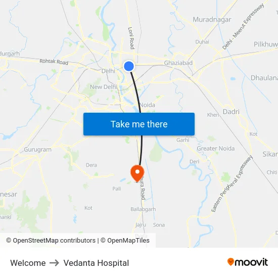 Welcome to Vedanta Hospital map