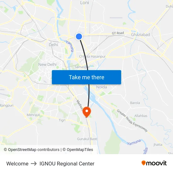 Welcome to IGNOU Regional Center map