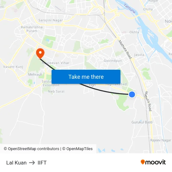 Lal Kuan to IIFT map
